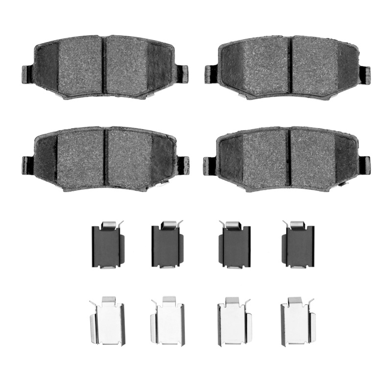 Dodge Nitro Brake Pads - Rear - R1 Concepts - R1 Ceramic Pads & Hardware Kit - `07-`18
